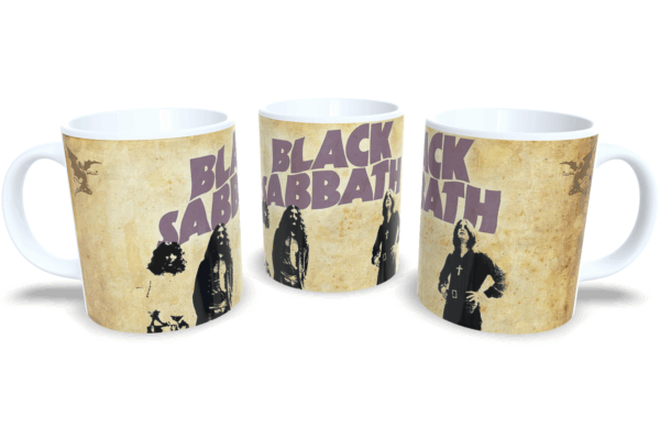 Caneca De Porcelana Rock Black Sabbath