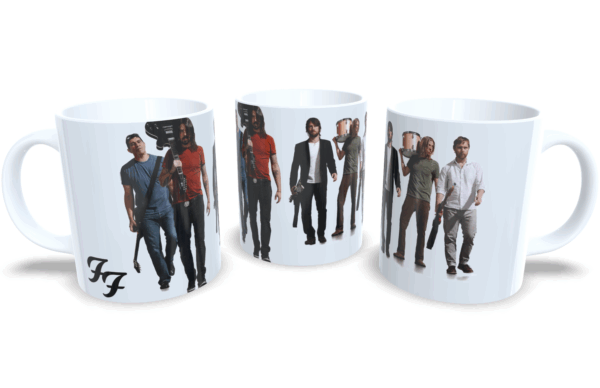 Caneca De Porcelana Rock Foo Fighters