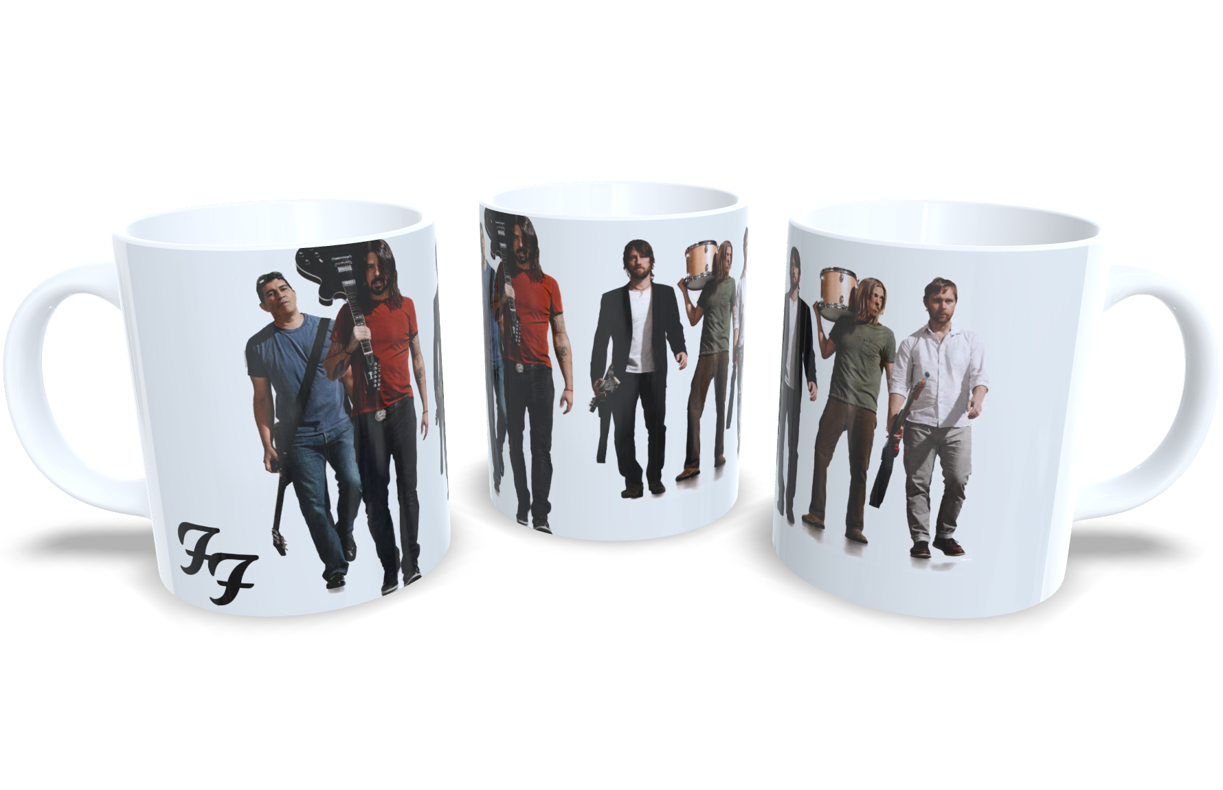 Caneca De Porcelana Rock Foo Fighters