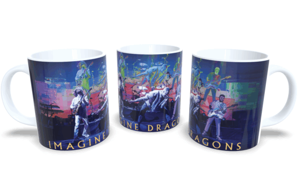Caneca De Porcelana Rock Imagine Dragons