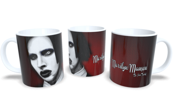 Caneca De Porcelana Rock Marilyn Manson