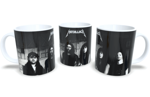 Caneca De Porcelana Rock Metallica