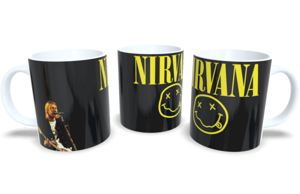 Caneca De Porcelana Rock Nirvana