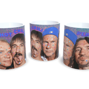 Caneca De Porcelana Rock Red Hot Chili Peppers