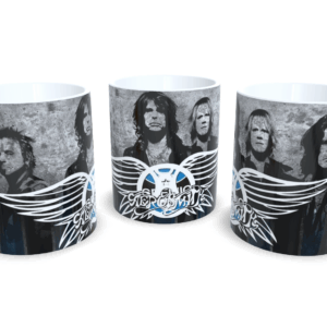 Caneca De Porcelana Rock Aerosmith