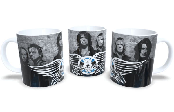 Caneca De Porcelana Rock Aerosmith