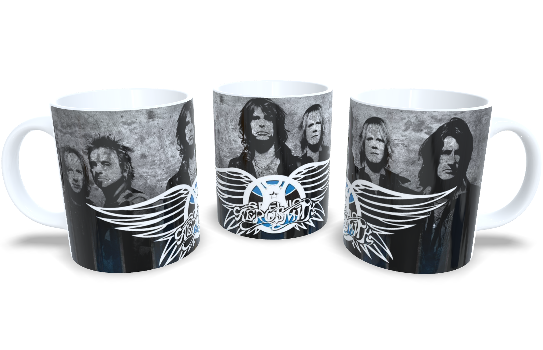 Caneca De Porcelana Rock Aerosmith