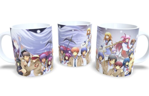 Caneca De Porcelana Anime Angel Beats!