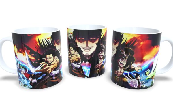 Caneca De Porcelana Anime Black Clover!