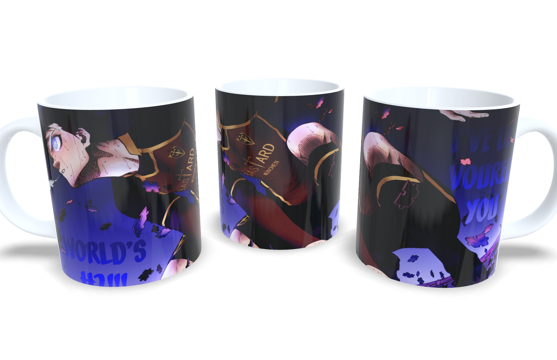 Caneca De Porcelana Anime Blue Lock!