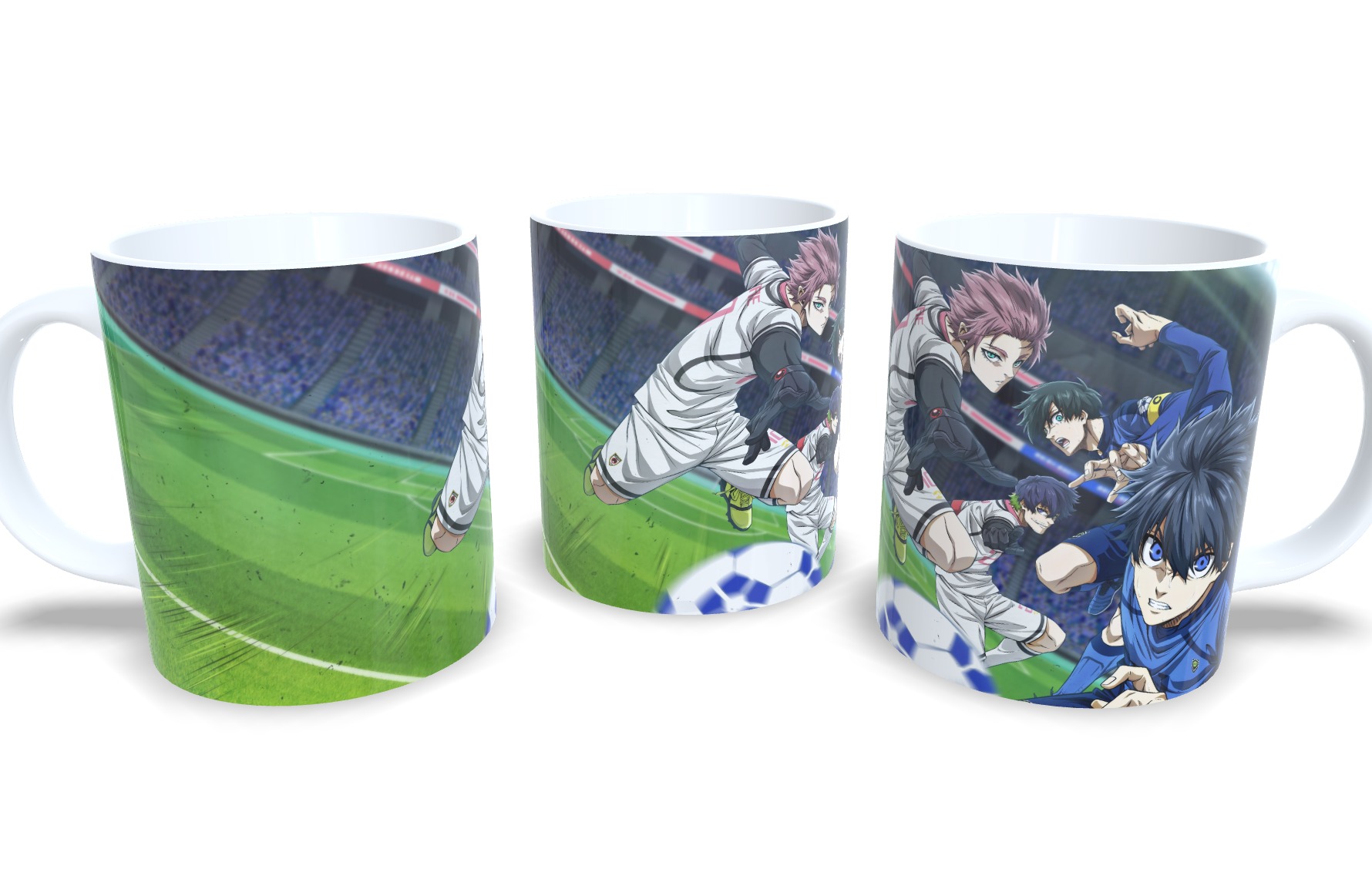 Caneca De Porcelana Anime Blue Lock Mod 2!