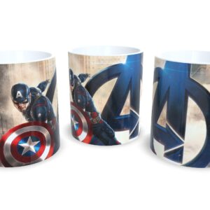 Caneca De Porcelana Geek Capitão América