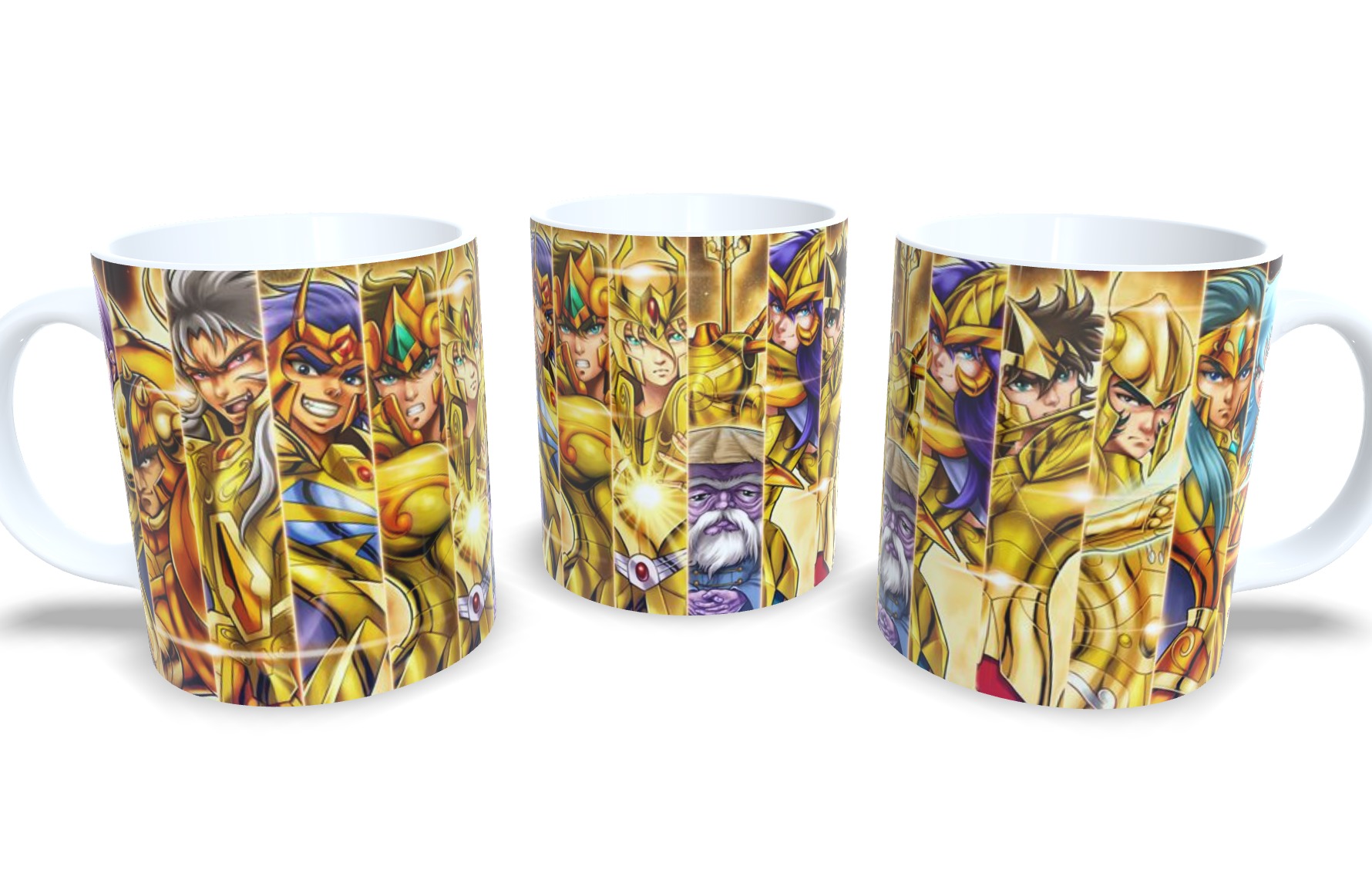 Caneca De Porcelana Anime Os Cavaleiros Do Zodíaco!