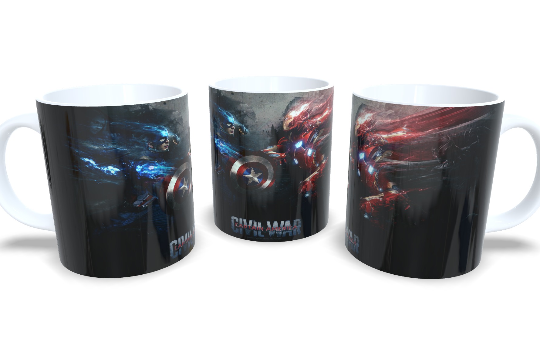Caneca De Porcelana Geek Guerra Civil mod 3