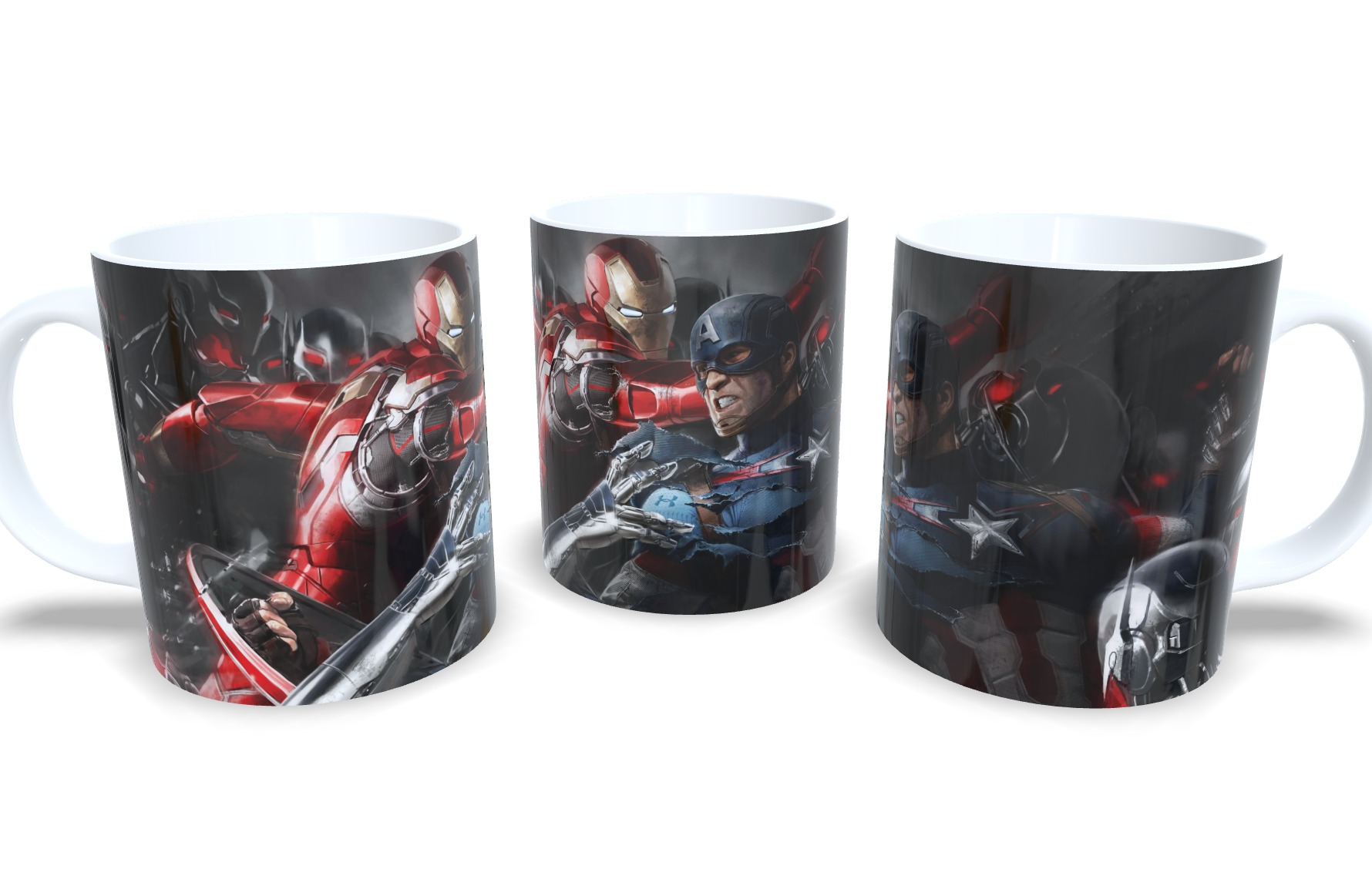 Caneca De Porcelana Geek Guerra Civil mod 5