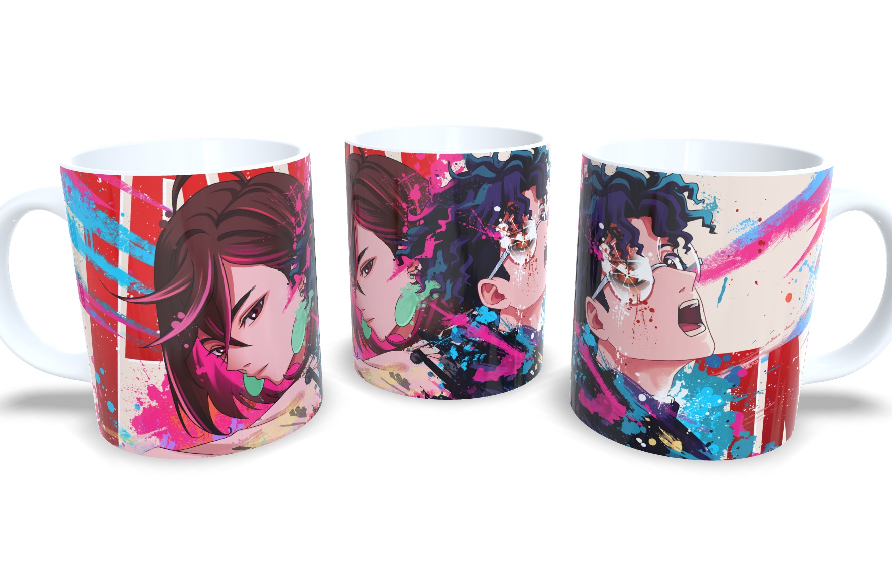 Caneca De Porcelana Anime Dandadan!
