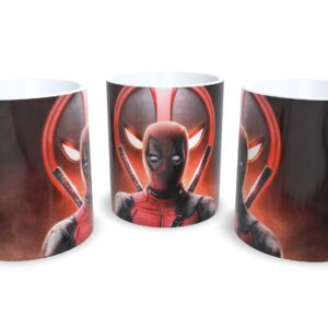 Caneca De Porcelana Geek Deadpool mod 2