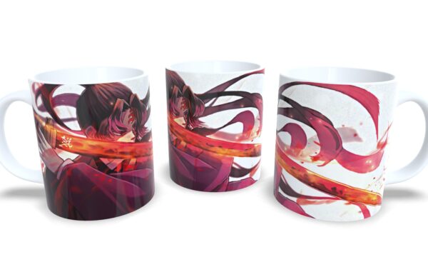 Caneca De Porcelana Anime Demon Slayer Mod 2!
