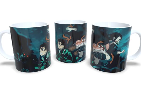 Caneca De Porcelana Anime Demon Slayer Mod 3!