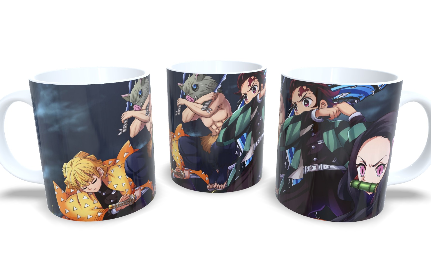 Caneca De Porcelana Anime Demon Slayer Mod 4!