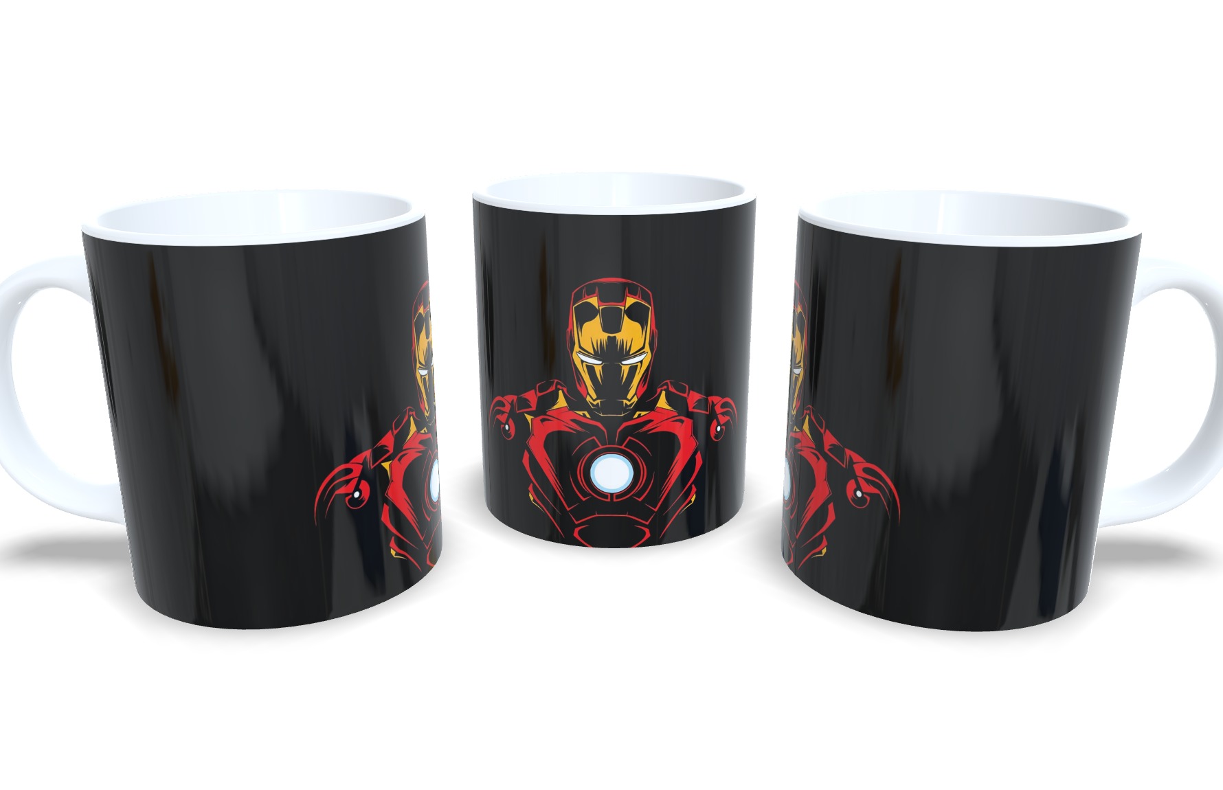 Caneca De Porcelana Geek Homem de Ferro mod 2