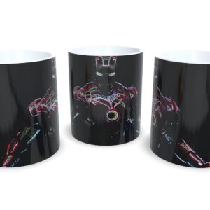 Caneca De Porcelana Geek Homem de Ferro mod 4