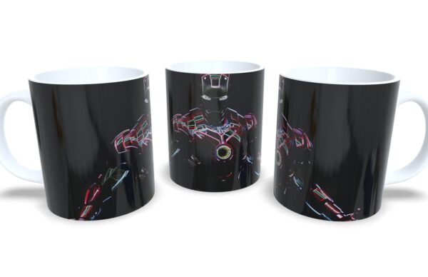Caneca De Porcelana Geek Homem de Ferro mod 4