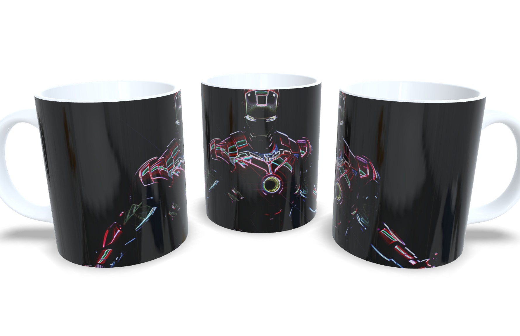 Caneca De Porcelana Geek Homem de Ferro mod 4