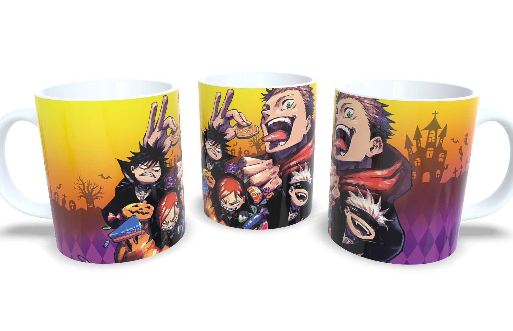 Caneca De Porcelana Anime Jujutsu Kaisen Mod 6!