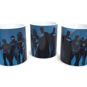 Caneca De Porcelana Geek Liga da Justiça mod 2