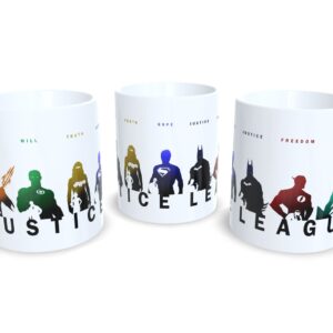 Caneca De Porcelana Geek Liga da Justiça mod 3