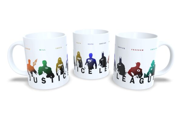Caneca De Porcelana Geek Liga da Justiça mod 3