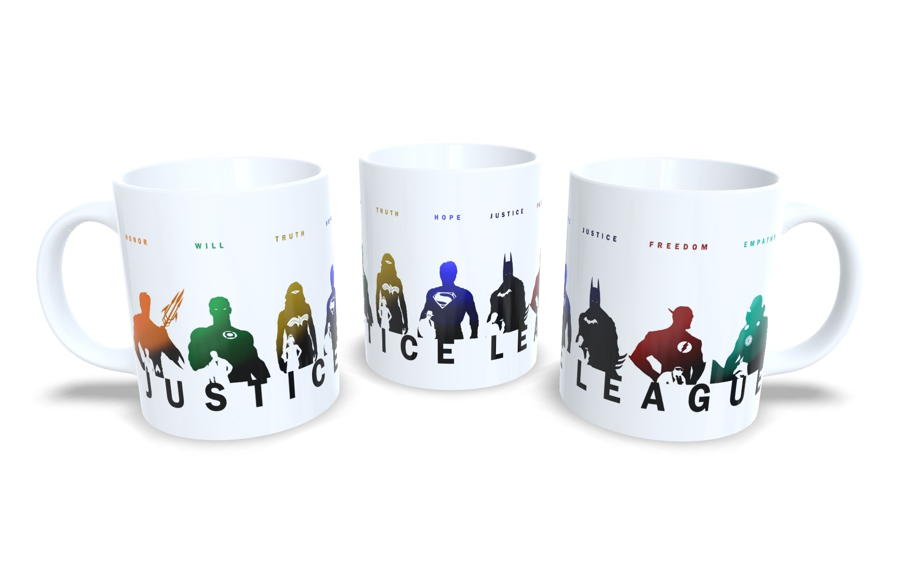 Caneca De Porcelana Geek Liga da Justiça mod 3
