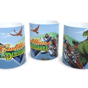 Caneca De Porcelana Game Clássico Cadillacs And Dinosaurs