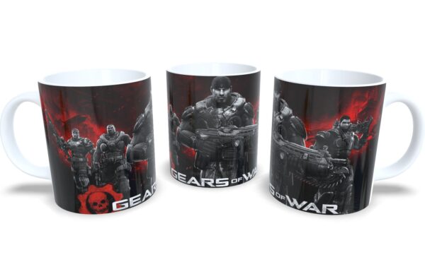 Caneca De Porcelana Game Gears Of War - Oferta