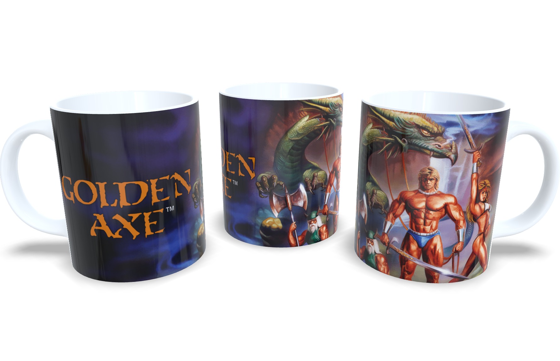 Caneca De Porcelana Game Clássico Golden Axe - Oferta