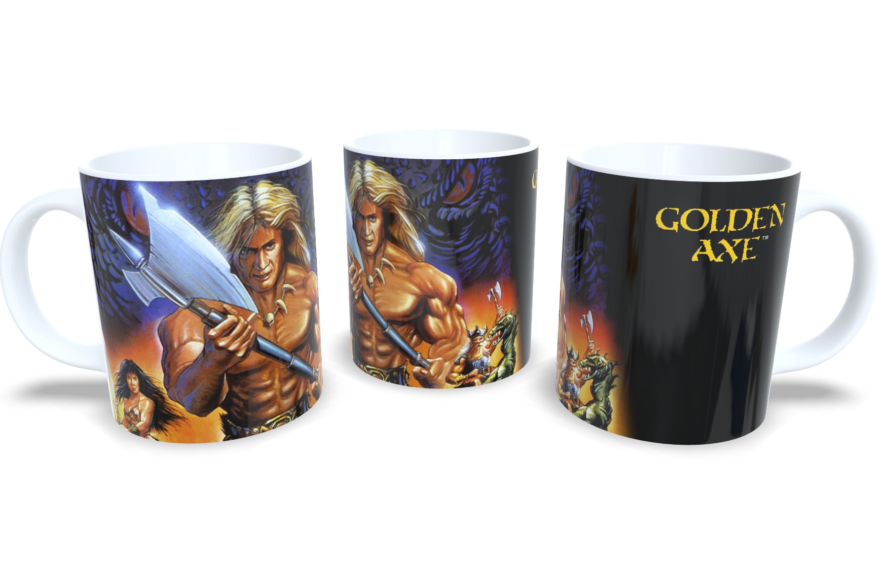 Caneca De Porcelana Game Clássico Golden Axe Mod 2