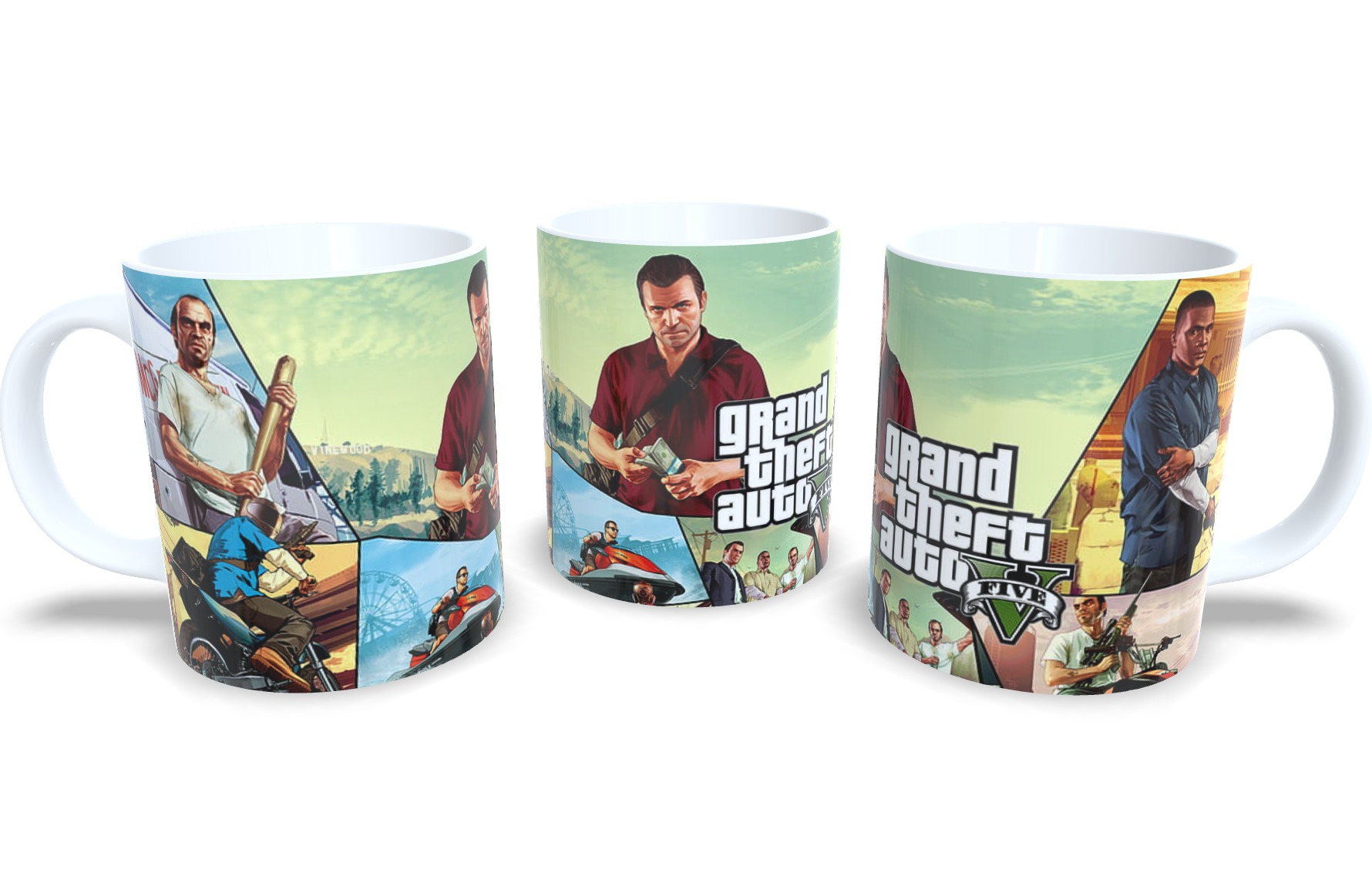 Caneca De Porcelana Game Gta V - Oferta