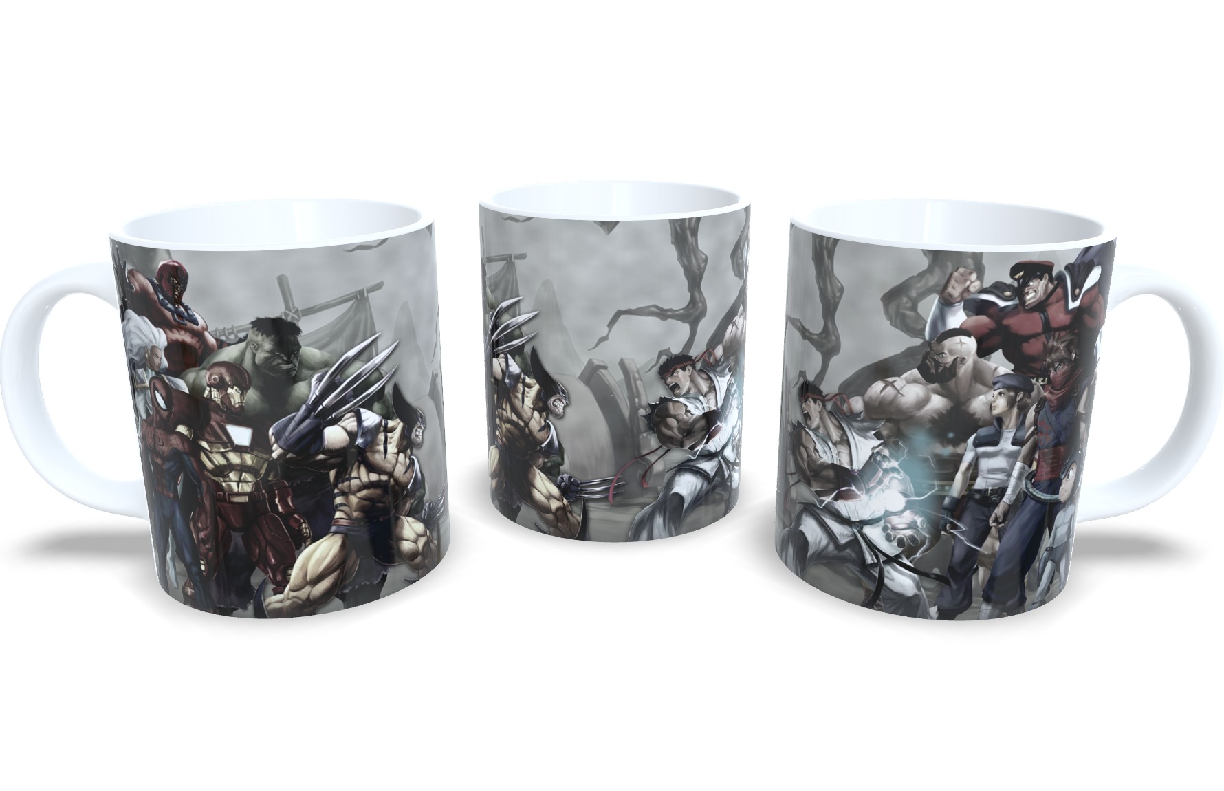 Caneca De Porcelana Game Classico Street Fighter Vs Capcom