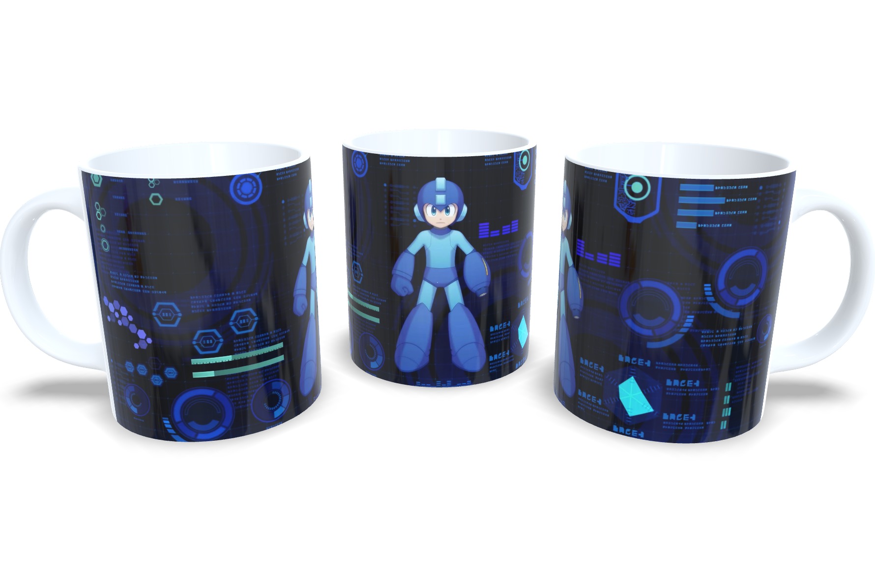 Caneca De Porcelana Game Classico Mega Man Mod 2 - Oferta