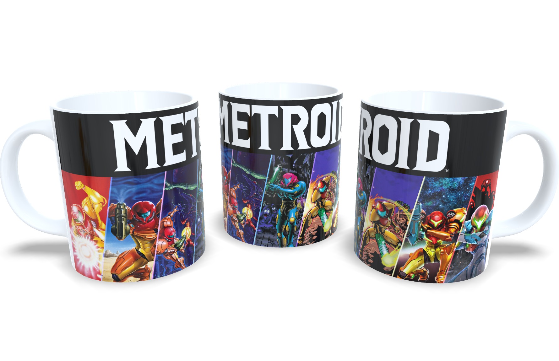 Caneca De Porcelana Game Classico Metroid Oferta