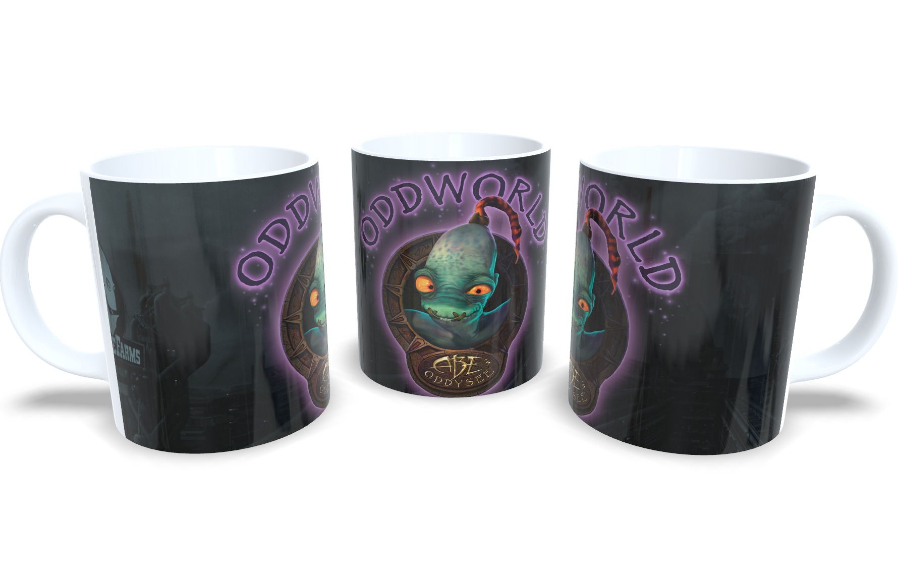 Caneca De Porcelana Game Clássico Oddworld - Oferta!