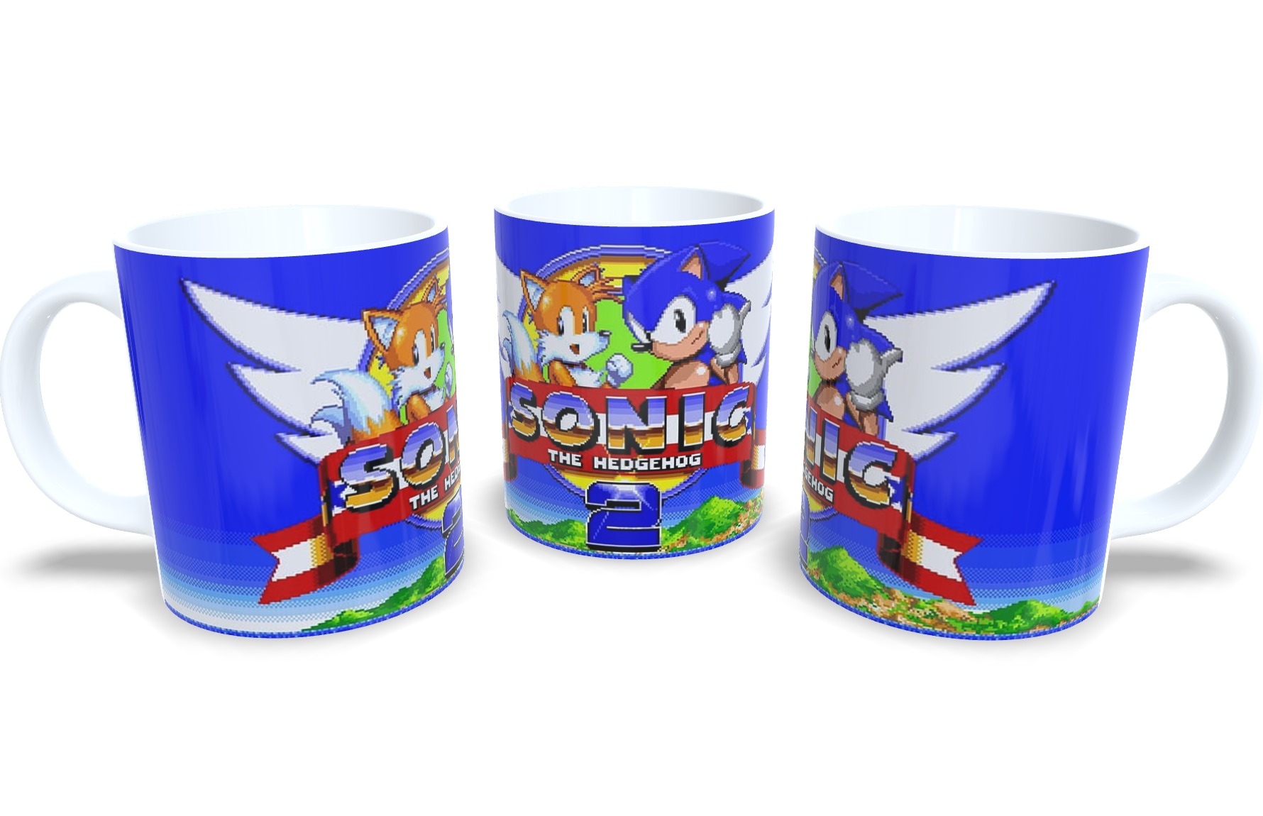 Caneca De Porcelana Game Clássico Sonic Mod 2 - Oferta!