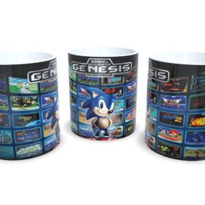 Caneca De Porcelana Game Clássico Sonic Mod 3 - Oferta!