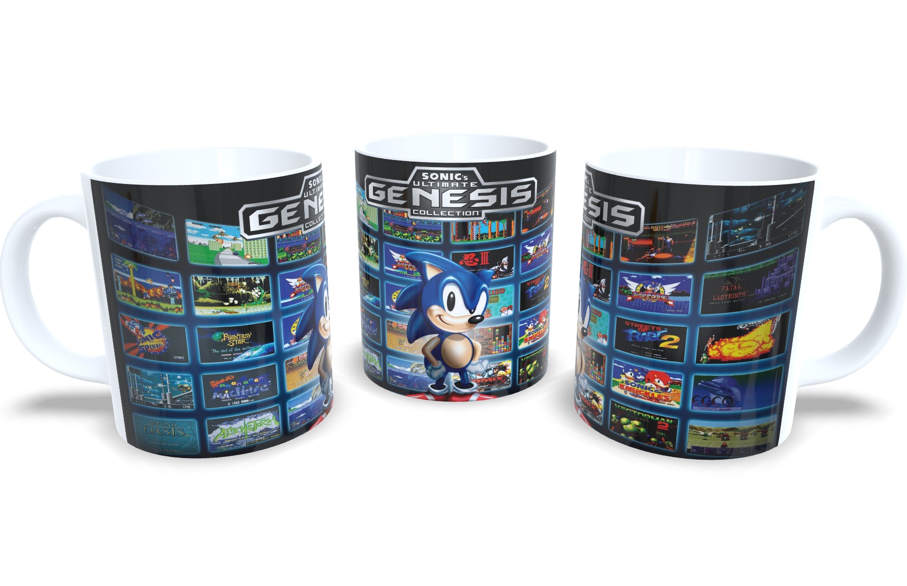 Caneca De Porcelana Game Clássico Sonic Mod 3 - Oferta!