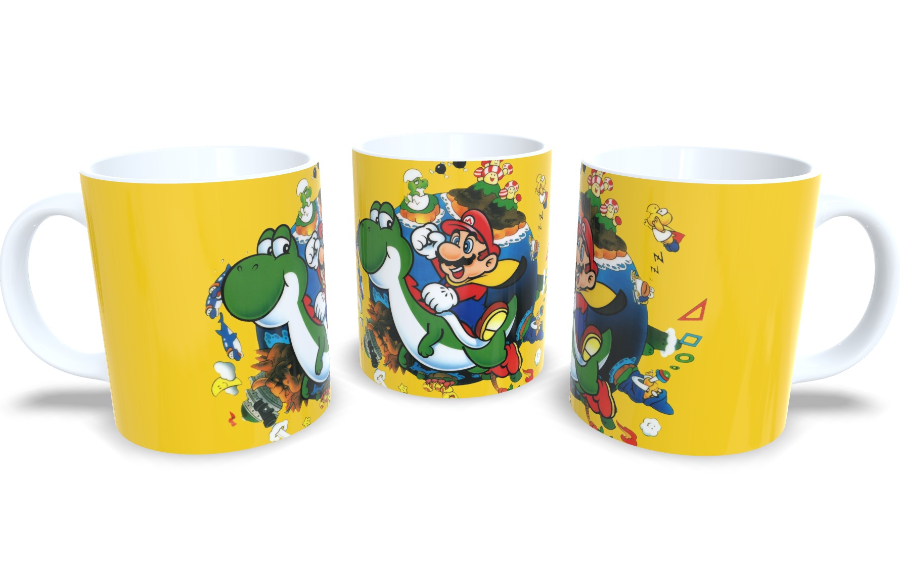 Caneca De Porcelana Game Clássico Super Mario World-oferta!