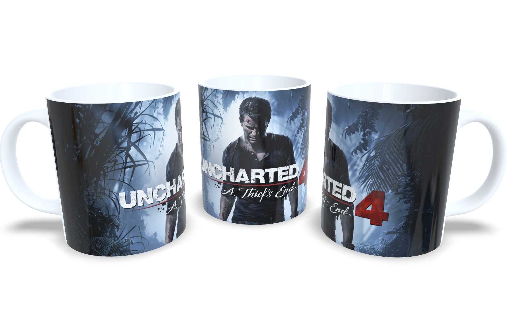 Caneca De Porcelana Game Uncharted - Oferta!