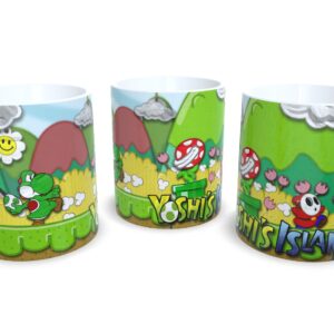 Caneca De Porcelana Game Clássico Yoshi`s Island - Oferta!