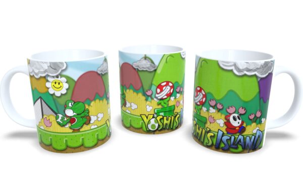 Caneca De Porcelana Game Clássico Yoshi`s Island - Oferta!