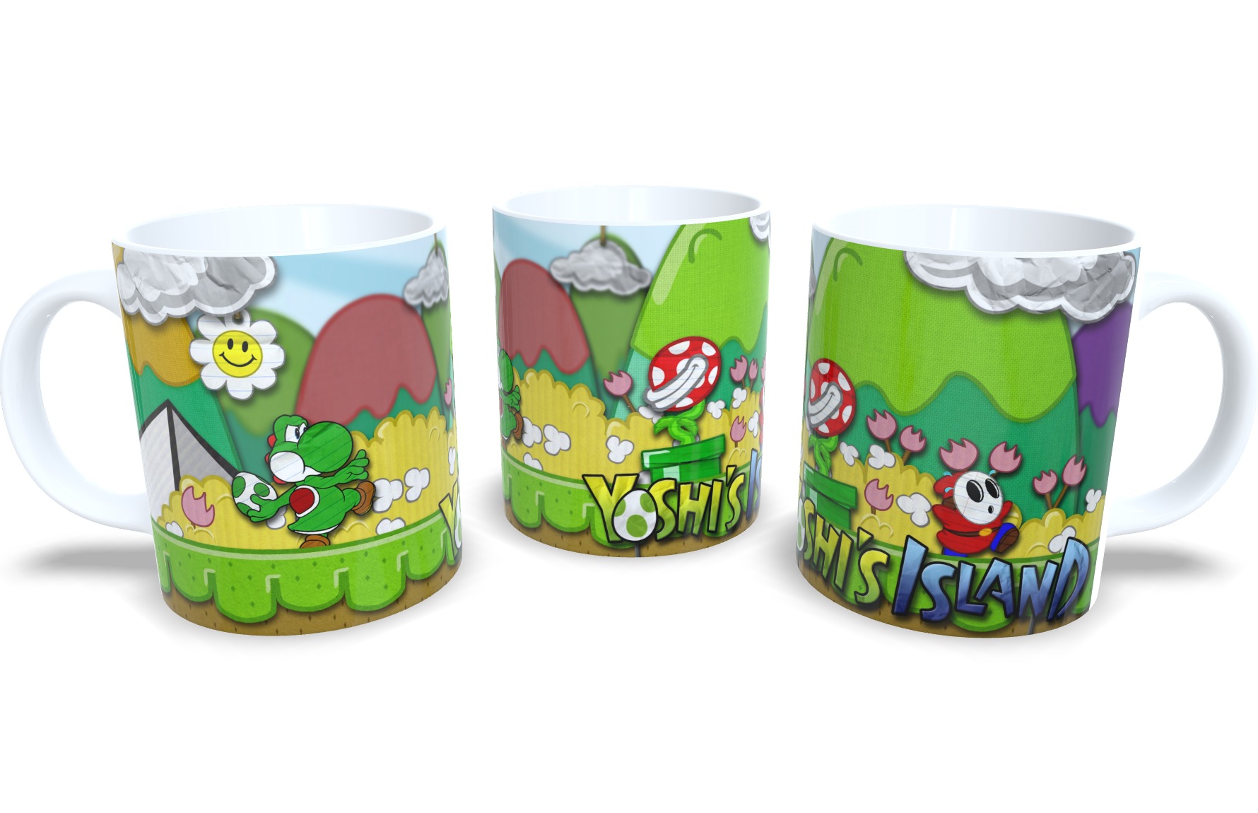 Caneca De Porcelana Game Clássico Yoshi`s Island - Oferta!